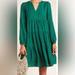 Anthropologie Dresses | Anthropologie Maeve Amber Tiered Long Sleeve Greentunic Dress L Size 2x | Color: Green | Size: 2x