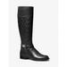 Michael Kors Shoes | Michael Kors Outlet Kincaid Embossed Riding Boot 8.5 Black New | Color: Black | Size: 8.5