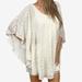 Free People Dresses | Free People Beaded Cape Dress | Color: Cream/White | Size: S