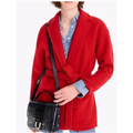 J. Crew Jackets & Coats | J. Crew Camille Short Boiled Wool Wrap Coat In Bright Red Size Xxs | Color: Red | Size: Xxs