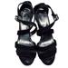 J. Crew Shoes | J. Crew Black Suede Strappy Wedge Sandal. Good Condition. | Color: Black | Size: 9