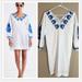 Madewell Dresses | Madewell Cotton Embroidered Blanca Dress-Easy Peasant Dress Size Small | Color: Blue/White | Size: S