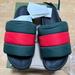 Gucci Shoes | Gucci Padded Web Slide 'Green Red' | Color: Green/Red | Size: 12.5