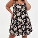 Torrid Dresses | Black Floral Challis Trapeze Dress | Color: Black | Size: 1x