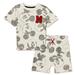 Disney Matching Sets | Disney Mickey Mouse 2t Boys T-Shirt And Shorts 2-Piece Set Nwt | Color: Red/White | Size: 2tb