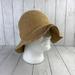 J. Crew Accessories | J.Crew Khaki Paper Straw Packable Floppy Textured Summer Sun Hat One Size | Color: Brown/Tan | Size: Os