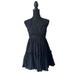 Free People Dresses | Free People Black Cotton Adjustable Dress Sz Xs | Color: Black | Size: Xs