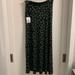 Lularoe Dresses | Lularoe Xl Maxi Dress Green Floral Print Orange/Red Orange | Color: Green/Orange | Size: Xl