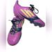 Adidas Shoes | Adidas F 5 Soccer Cleats Purple Yellow Shoes Us 5 Male Uk 4.5 Futbal | Color: Purple/Yellow | Size: 5