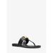 Michael Kors Shoes | Michael Michael Kors Parker Leather T-Strap Sandal 7 Black New | Color: Black | Size: 7