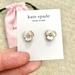 Kate Spade Jewelry | New Kate Spade Disco Pansy Stud Earrings In Cream Clear Gold With Dustbag | Color: Cream/Gold | Size: Os