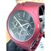 Michael Kors Accessories | Michael Kors Men's Watch Mk9061 Slim Runway Quartz Black Dial Red Steel | Color: Black/Red | Size: 44 Mm