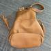 Anthropologie Bags | Anthro Tan Leather Bucket Purse! | Color: Cream/Tan | Size: Os
