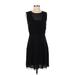 Reiss Cocktail Dress - Party Crew Neck Sleeveless: Black Print Dresses - Women's Size 4