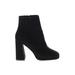 ASOS Ankle Boots: Black Print Shoes - Women's Size 5 - Almond Toe