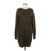 Forever 21 Casual Dress - Sweater Dress: Brown Dresses - Women's Size Medium