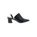 Chinese Laundry Heels: Slip-on Chunky Heel Casual Black Print Shoes - Women's Size 7 - Pointed Toe