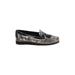 Marc Joseph New York Flats: Black Snake Print Shoes - Women's Size 9 - Almond Toe