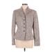 Jones New York Blazer Jacket: Short Gray Tweed Jackets & Outerwear - Women's Size 8