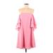 Zara Basic Casual Dress: Pink Solid Dresses - Women's Size Medium