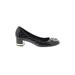 Tory Burch Heels: Black Solid Shoes - Women's Size 8 - Round Toe