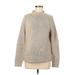J.Crew Always Wool Pullover Sweater: Tan Solid Sweaters & Sweatshirts - Women's Size Medium