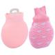 FRCOLOR Pack of 3 Silicone Ice Bag for Injuries Christmas Hot Bag Hand Warmer Water Bottles Clear Water Bottle Hot Water Bag Hot Water Bottle Earth Colour Hot Bag Forming