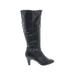 Karen Scott Boots: Black Print Shoes - Women's Size 8 - Round Toe