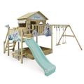 Disney's Frozen Quest play tower by Wickey - climbing frame, climbing tower, garden play equipment for children - outdoor wooden garden playground with sandpit