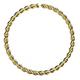 AZARIO LONDON 9K Solid Yellow Gold 18 Gauge (1.0mm) - 8mm Diameter Continuous Twister Open Hoop Nose Ring - Hoop Cartilage - Daith Hoop - Nose Piercing Jewellery
