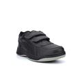 Mens Wide Fit Trainers Mens Coated Leather Trainers Mens Wide Fit Shoes Mens Touch Fastening Trainers Mens Trainers Mens Coated Leather Shoes Sizes 7-14 Size 13 Size 14 Black/White 6 UK