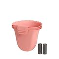 HASMI Bathroom trash can Kitchen Wall-mounted Trash Can Cabinet Door Hanging Cabinet Waste Paper Basket Storage Bucket,3 Pieces Kitchen Trash Can (Color : D)