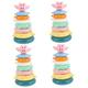 HEMOTON 4 Sets Toys Puzzle Toys Stacking Game Toy Toddler Stacking Toy Stacking Ring Toy Color Cognitive Toys Toddler Animal Toys Stacking Toys Kid Toy Plastic Child To Stack Stacker