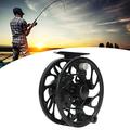 GFRGFH 7/8 Fly Fishing Reel Left Right Handle Metal Fly Reel for Streams Rivers Lakes Black