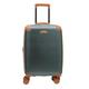 Small Luggage Suitcase Travel Bag Carry On Hand Cabin Lightweight Expandable Hard-Shell 4 Spinner Wheels Trolley - Green S