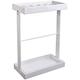 Umbrella Stand Racks Black White Metal Commercial Holder,Rectangular Large capacity 16 head,Hotel Bank Hall Corridor Entrance Storage (White)