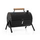 SPYMINNPOO Charcoal Barbecue Grill, Double Sided Metal Charcoal Barbecue Grill Portable BBQ Grill for Camping Backyard Picnics Parties (Black)