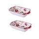 Ceramic Oven Baking Dishes,Oven Baking Dish,Casserole Dish Ceramic Baking Dish Rectangular Baking Dishes for Oven Ceramic Bakeware with Handles Durable Nonstick Large Lasagna Pan for Cooking, Cake Din