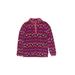 OshKosh B'gosh Fleece Jacket: Purple Fair Isle Jackets & Outerwear - Kids Girl's Size 6