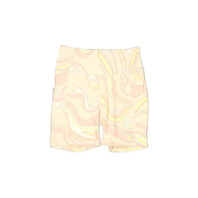 Fabletics Athletic Shorts: Yellow Graphic Activewear - Women's Size Small