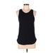 Lululemon Athletica Active Tank Top: Black Print Activewear - Women's Size 6