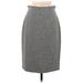 Classiques Entier Casual Skirt: Gray Tweed Bottoms - Women's Size 6