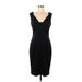 Tahari Cocktail Dress - Sheath: Black Solid Dresses - Women's Size 8