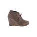 DV by Dolce Vita Ankle Boots: Brown Print Shoes - Women's Size 7 1/2 - Round Toe