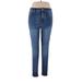 Seven7 Jeggings - High Rise: Blue Bottoms - Women's Size 14 - Dark Wash