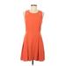 Comptoir des Cotonniers Casual Dress - A-Line: Orange Solid Dresses - Women's Size 40