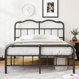 Queen Bed Frame with Headboard & Footboard, Heavy Duty Queen Bed Frame with Headboard, No Box Spring Needed, Under Bed Storage