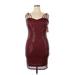 Grace Karin Casual Dress - Party Sweetheart Sleeveless: Burgundy Print Dresses - New - Women's Size X-Large
