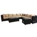 Monterey Patio Backyard Deep Seating Conversation Sectional Set of 8