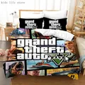 Video Game GTA V Bedding Set 3D Prints Duvet Covers Grand Theft Auto Single Bed Cover Set Bed Linen